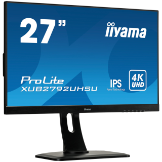 IIYAMA Prolite XUB2792UHSU-B6 Business Monitor - 68.5 cm (27''), 4K UHD (3840x2160), IPS LED, 60Hz, 4ms, 350 cd/m², matte / black