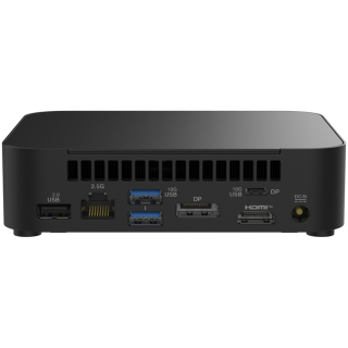 ASUS NUC 14 Essential/RNUC14MNK1500002/N150 Processor/1xDDR5-4800 SO-DIMM/5xUSB Type-A/2xUSB Type-C/3.5mm jack/ M.2 22x80 NVMe and SATA SSD/2,5Gbe LAN/1xHDMI/ 1x DP/no Storage/no RAM/WiFI6E AX211/no OS/EU Cord/Slim Kit(L6)/EAN:4711387783078