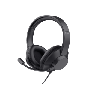 Slušalice TRUST AYDA MAX USB HEADSET/USB-C, USB-A/crna