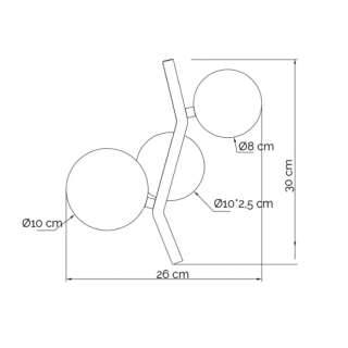 Zidna lampa 2xG9