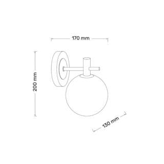 Zidna lampa 1xG9