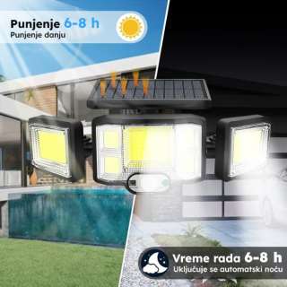 Solarni LED reflektor sa senz. 30W 450lm