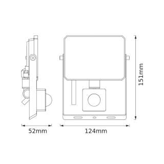 OSRAM LED reflektor sa PIR senzorom 20W 6500K