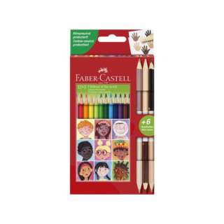 Drvene bojice Faber Castel Children triangular 1/12 + 3 bicolor 511514