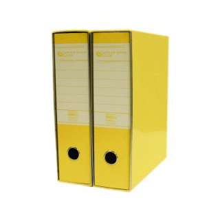 Registrator A4 sa metalnim ojačanjem plastificiran žuti široki