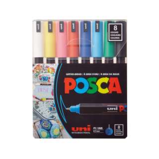 Marker Uni SET PC-1MR POSCA /0.7mm 8 KOM osnovne boje