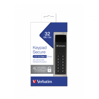 Flash Verbatim Keypad Secure USB 3.0 32GB