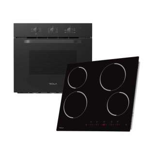 Ugradni set TESLA BO301MB+HV6401MB/65L/60cm/Mechanical control/keramicka ploca/59cm/crna