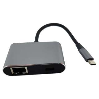 FAST ASIA Adapter-konvertor TIP C na 2xUSB 3.0+TIP C+RJ45