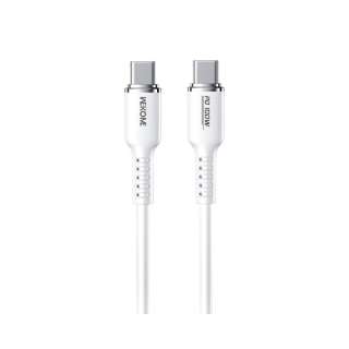 WEKOME WDC-11 Kabl 3.1 USB tip C M/M 1.2m, za Super brzo punjenje 100W/480Mbps, Silicon Soft, beli