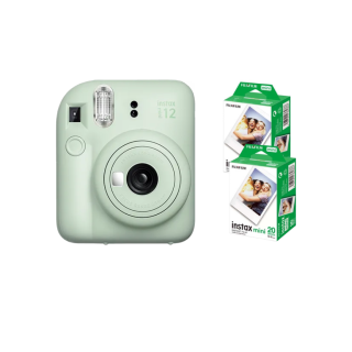 FujiFilm Fotoaparat Instax Mini 12 + 2 filma Mint Green Bundle